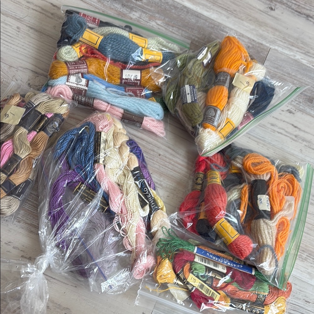 Anchor & Semco Needlepoint Tapestry Gobelin Wool Lot  mix